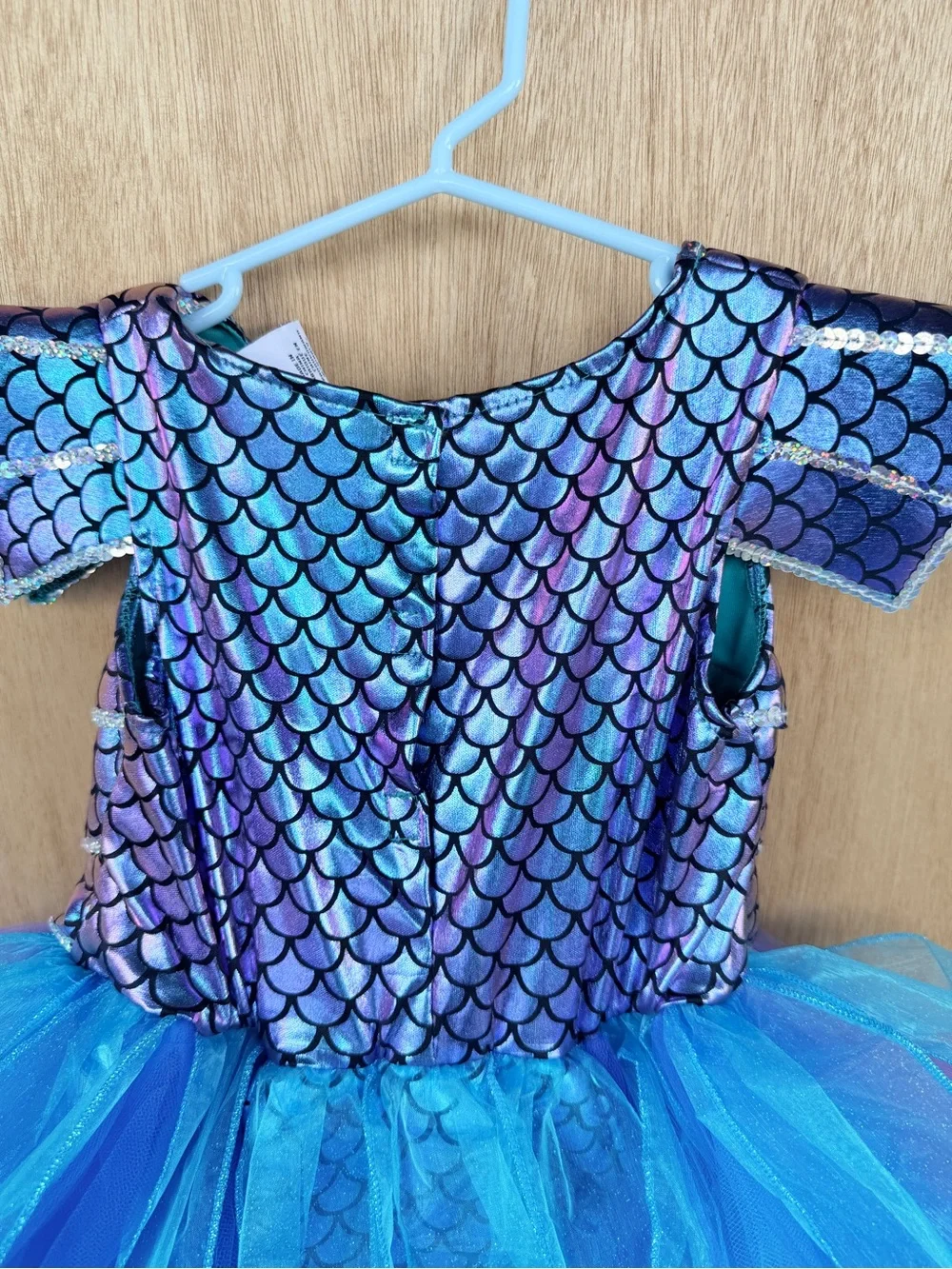 Gillian’s Closet Mermaid Costume Dress Blue Purple Tulle Tail Fin Size 5
